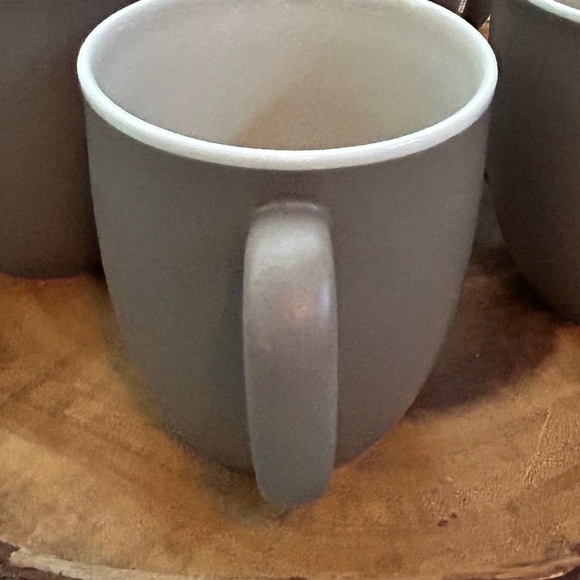 Noritake Fine Porcelain ColorTrio Coupe Coffee Cups- Set of 4 - color Clay #4395 - Picture 10 of 11